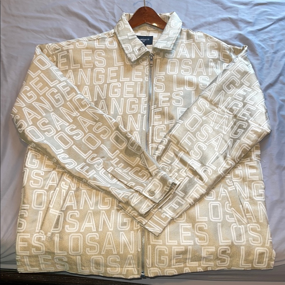 Los Angeles Print Jacket - Cream